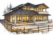 Country Style House Plan - 3 Beds 2.5 Baths 2593 Sq/Ft Plan #1101-60 Exterior 