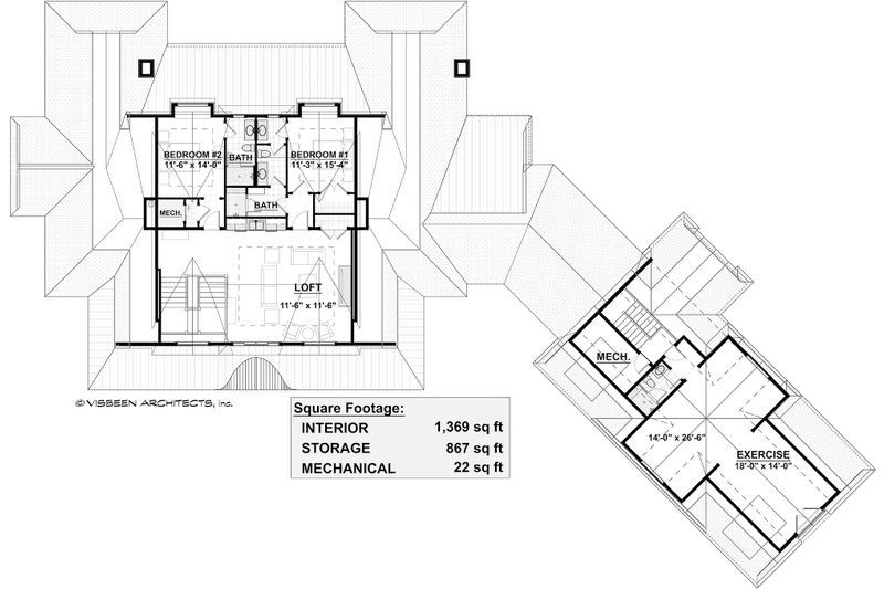 Architectural House Design - Floor Plan - Upper Floor for Country House Plan #928-320 - 4 bed, 4.5 bath