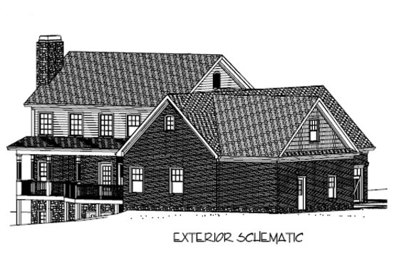 Exterior - Other Elevation 2 for Craftsman House Plan #56-587 - 4 bed, 4.5 bath