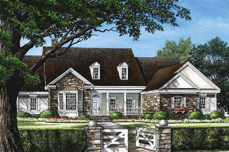 Home Plan - Southern Exterior - Front Elevation Plan #137-205