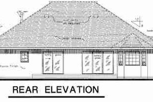 Exterior - Rear Elevation for Traditional House Plan #18-8961 - 4 bed, 2 bath