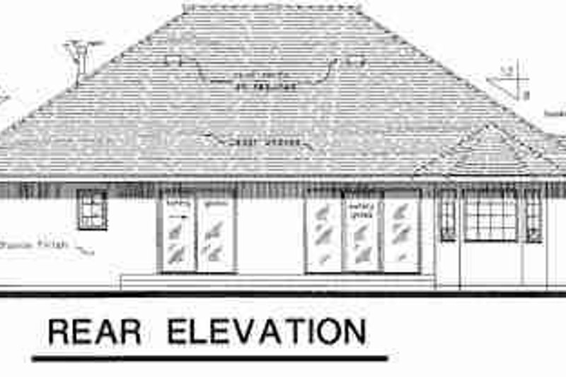 Dream House Plan - Exterior - Rear Elevation for Traditional House Plan #18-8961 - 4 bed, 2 bath