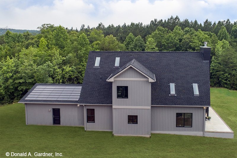 Home Plan - Exterior - Rear Elevation for Contemporary House Plan #929-85 - 3 bed, 2 bath