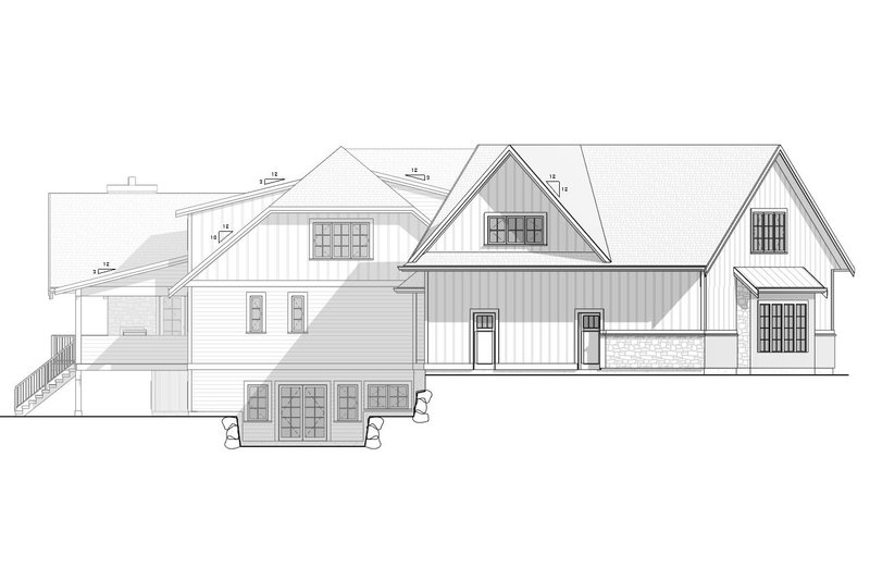 House Plan Design - Exterior - Other Elevation for Craftsman House Plan #1086-5 - 4 bed, 3.5 bath