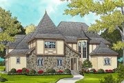 European Style House Plan - 5 Beds 4 Baths 4759 Sq/Ft Plan #413-835 