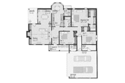 Tudor Style House Plan - 3 Beds 2 Baths 1503 Sq/Ft Plan #36-321 