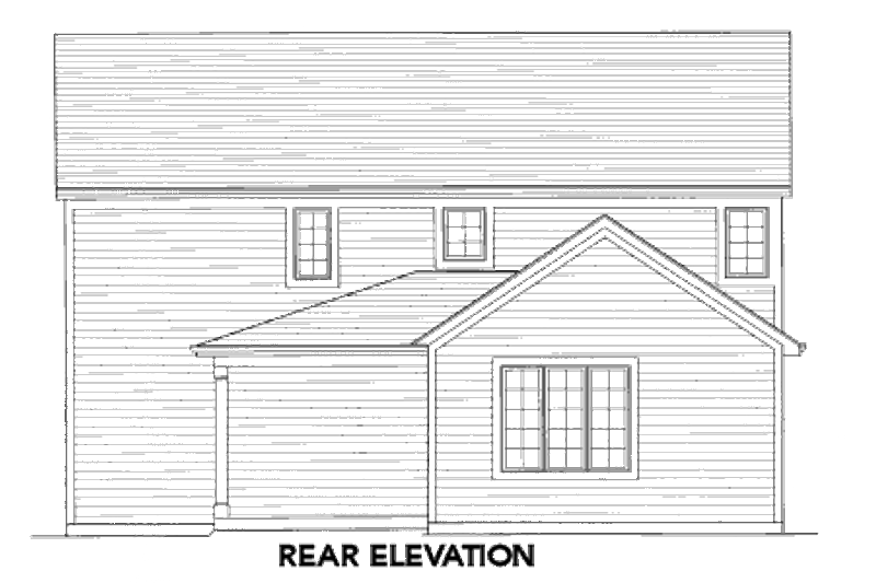 Dream House Plan - Exterior - Rear Elevation for Country House Plan #46-450 - 3 bed, 2.5 bath