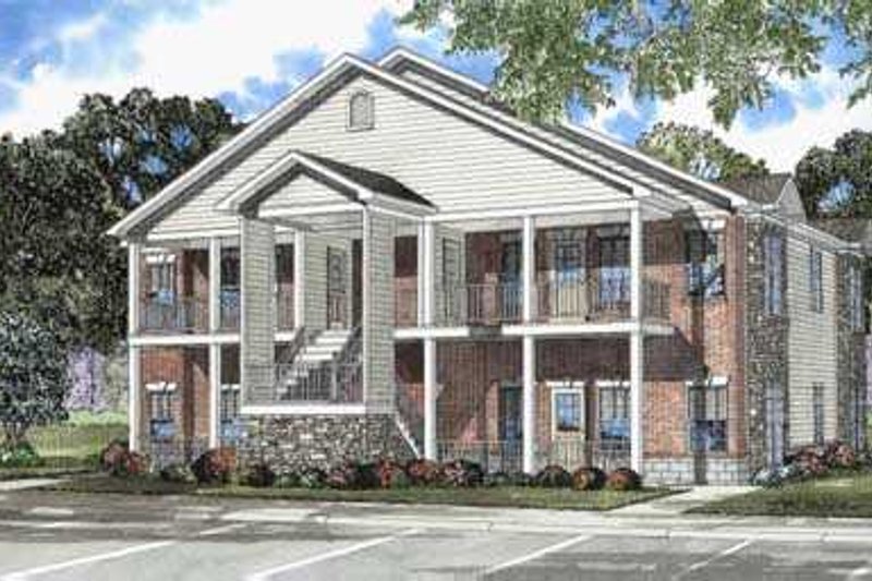 Dream House Plan - Traditional Exterior - Front Elevation Plan #17-443