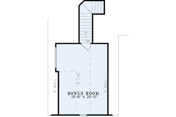 Floor Plan - Upper Floor for Craftsman House Plan #17-2348 - 4 bed, 2 bath
