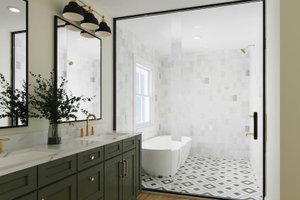 Interior - Master Bedroom 1 for Farmhouse House Plan #461-102 - 4 bed, 3 bath