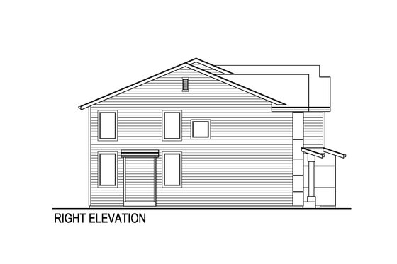 Exterior - Other Elevation 1 for Contemporary House Plan #569-85 - 5 bed, 3 bath