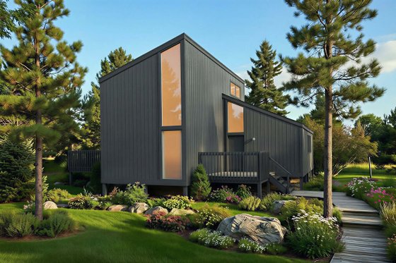 Exterior - Other Elevation for Contemporary House Plan #312-543 - 2 bed, 2 bath