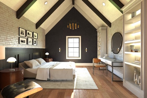 Interior - Bedroom for Country House Plan #1064-308 - 1 bed, 1 bath