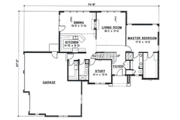 European Style House Plan - 4 Beds 3 Baths 2645 Sq/Ft Plan #67-224 