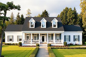 Farmhouse Exterior - Front Elevation Plan #3-236