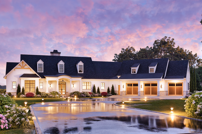 Exterior - Front Elevation 2 for Ranch House Plan #119-430 - 3 bed, 2.5 bath