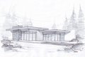 Modern Style House Plan - 3 Beds 2 Baths 1716 Sq/Ft Plan #552-4 Exterior - Other Elevation