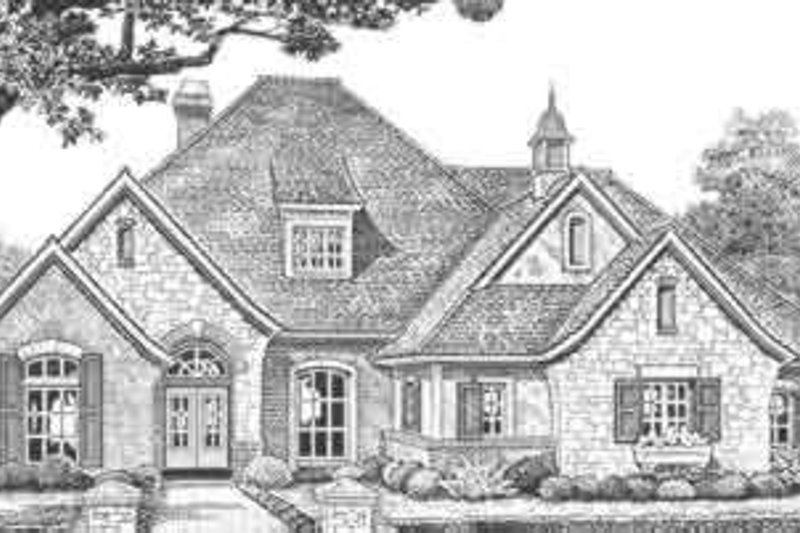 Architectural House Design - European Exterior - Front Elevation Plan #310-322