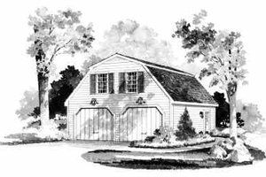 Country Exterior - Front Elevation Plan #72-235