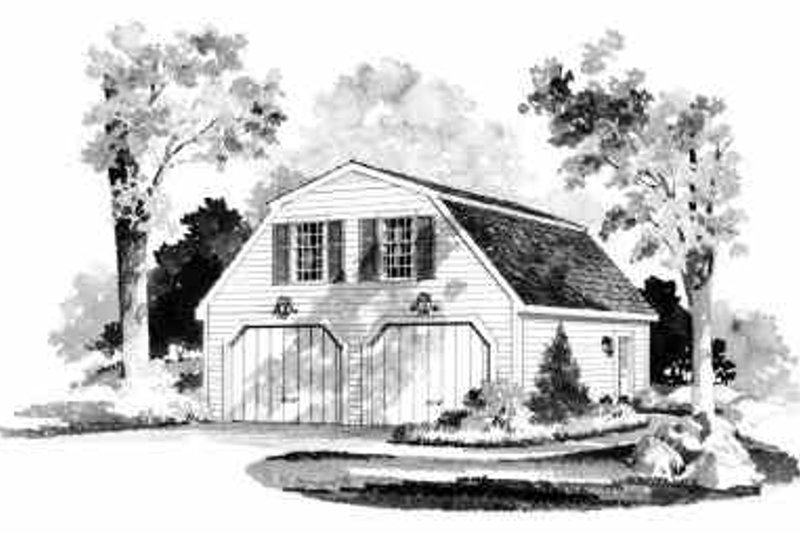 Architectural House Design - Country Exterior - Front Elevation Plan #72-235