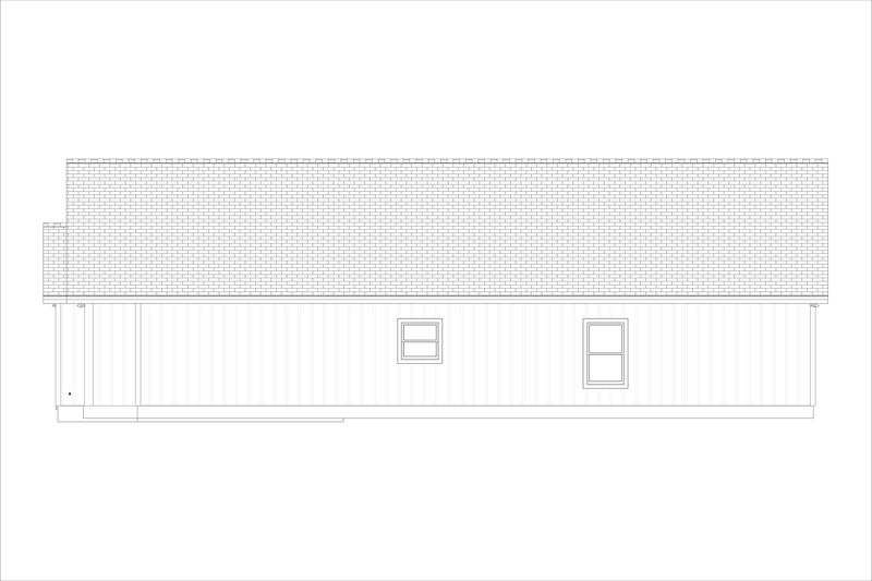 Architectural House Design - Exterior - Other Elevation 2 for Farmhouse House Plan #1127-11 - 3 bed, 2 bath