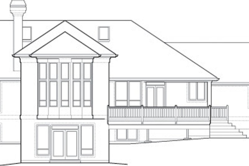 Architectural House Design - Exterior - Rear Elevation House Plan #48-604 - 4 bed, 3.5 bath