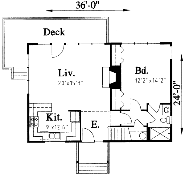 Traditional Floor Plan - Main Floor Plan #303-309
