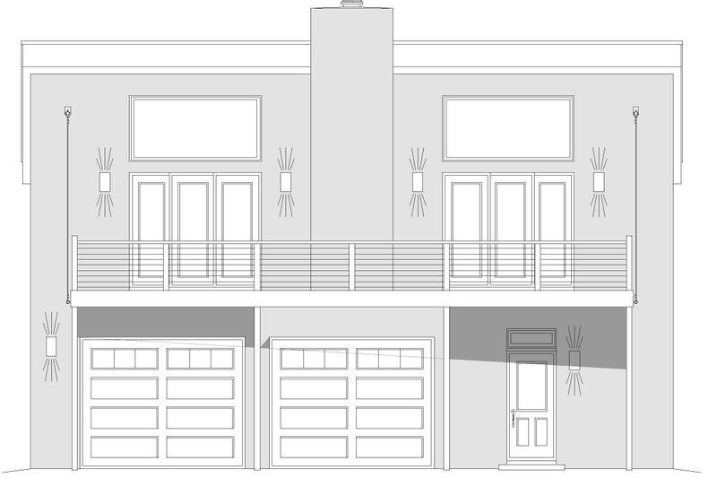 Dream House Plan - Exterior - Front Elevation 3 for Contemporary House Plan #932-297 - 1 bed, 1.5 bath