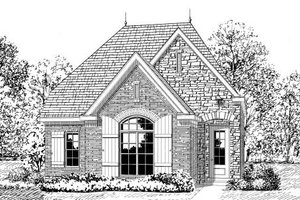 European Exterior - Front Elevation Plan #424-121