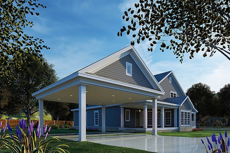 Architectural House Design - Exterior - Rear Elevation for Country House Plan #17-2741 - 4 bed, 3 bath