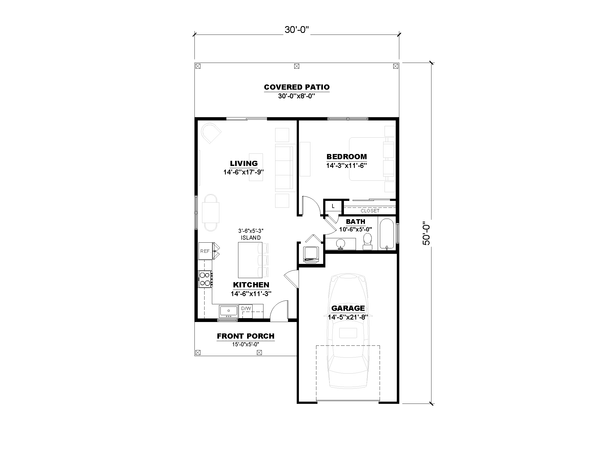 Farmhouse Floor Plan - Main Floor Plan #1117-40