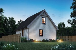 Exterior - Rear Elevation for Cottage House Plan #48-1183 - 2 bed, 1 bath