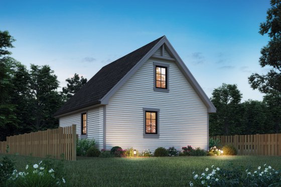 Exterior - Rear Elevation for Cottage House Plan #48-1183 - 2 bed, 1 bath