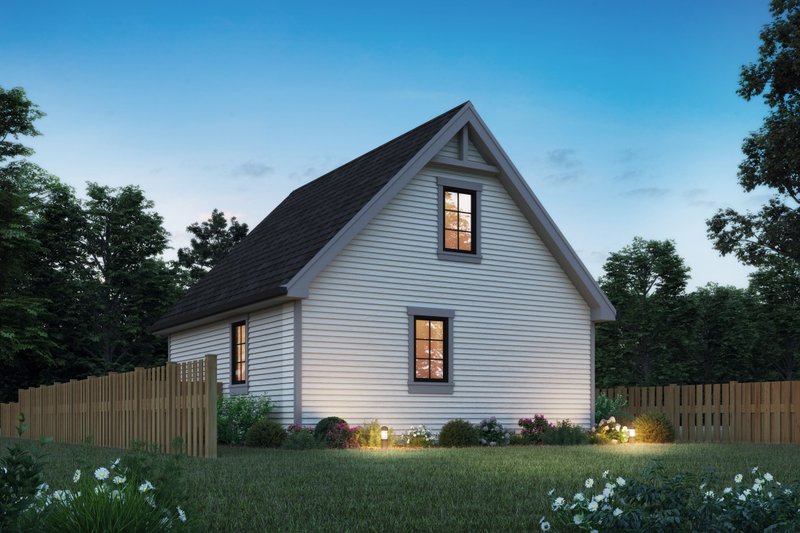 House Plan Design - Exterior - Rear Elevation for Cottage House Plan #48-1183 - 2 bed, 1 bath