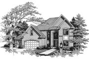 Traditional Style House Plan - 3 Beds 2.5 Baths 2592 Sq/Ft Plan #70-415 