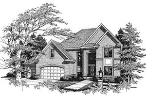 Traditional Exterior - Front Elevation Plan #70-415