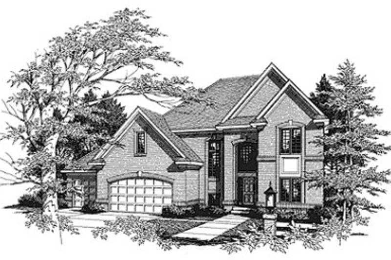 Dream House Plan - Traditional Exterior - Front Elevation Plan #70-415