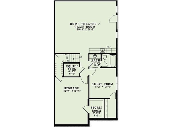 Home Plan - European Floor Plan - Lower Floor Plan #17-2439