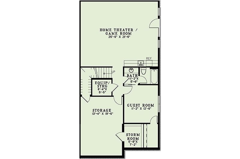 Dream House Plan - Floor Plan - Lower Floor for European House Plan #17-2439 - 4 bed, 3 bath