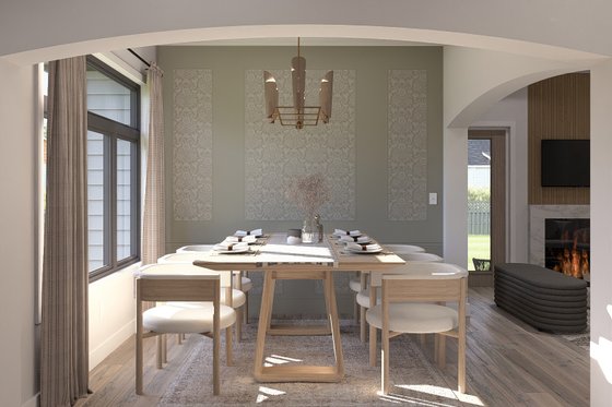 Interior - Dining Room for Traditional House Plan #455-202 - 2 bed, 2 bath