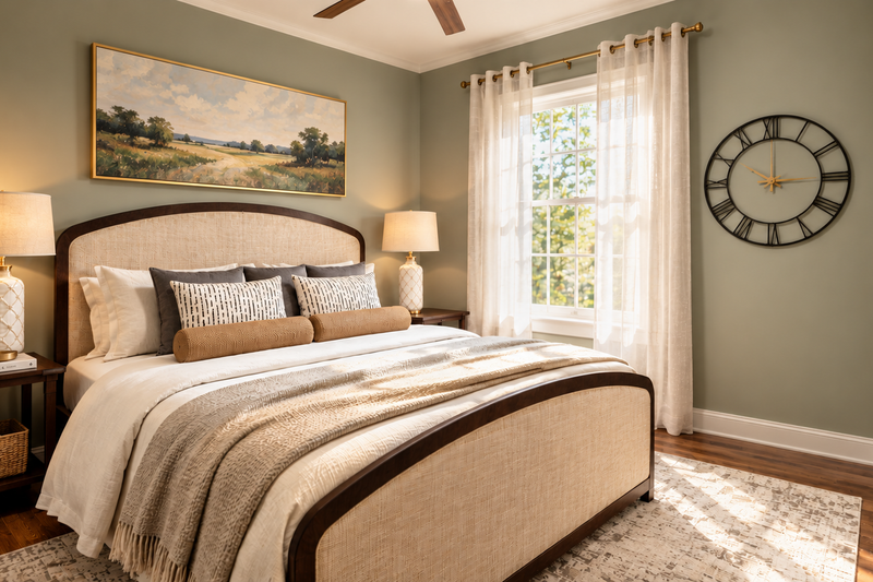 House Design - Interior - Bedroom 1 for Farmhouse House Plan #44-321 - 3 bed, 2 bath