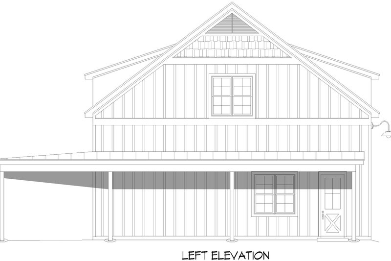 Architectural House Design - Exterior - Other Elevation for Farmhouse House Plan #932-1002, 0 bath