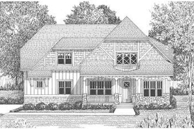 Home Plan - Exterior - Other Elevation for Tudor House Plan #413-139 - 4 bed, 3 bath