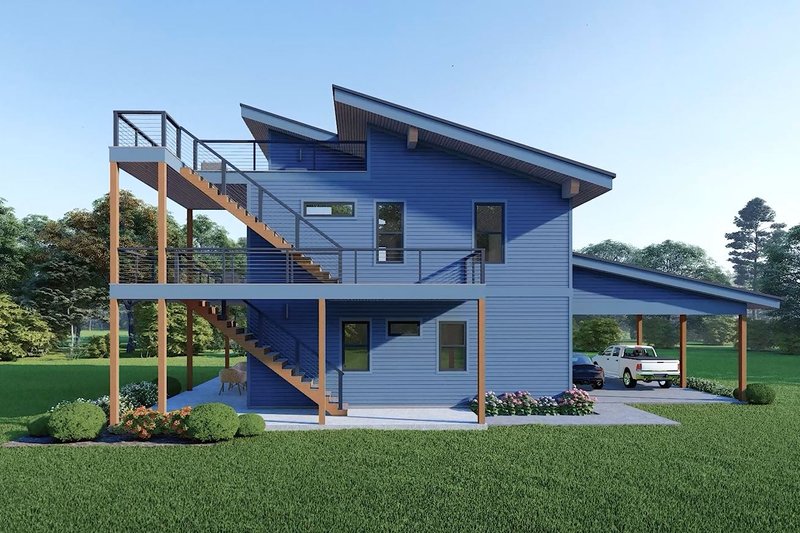 House Blueprint - Exterior - Other Elevation for Contemporary House Plan #932-1334 - 3 bed, 2.5 bath