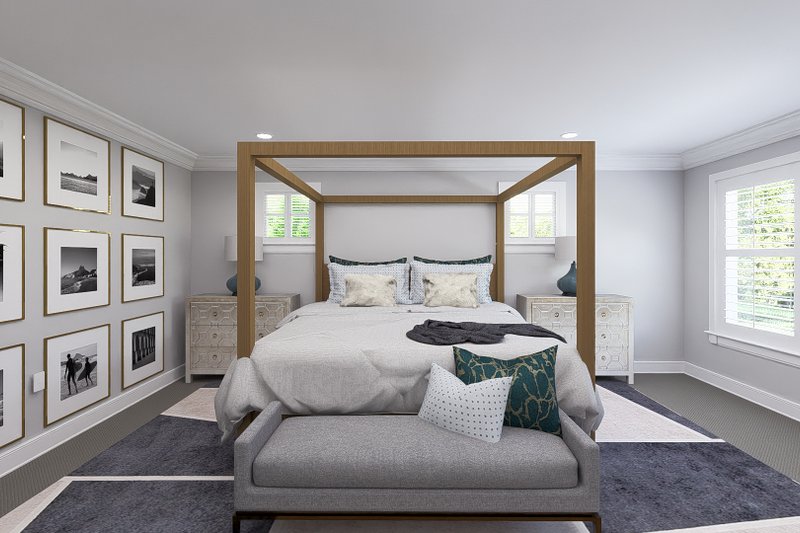 House Design - Interior - Master Bedroom 1 for Craftsman House Plan #1060-215 - 4 bed, 2.5 bath