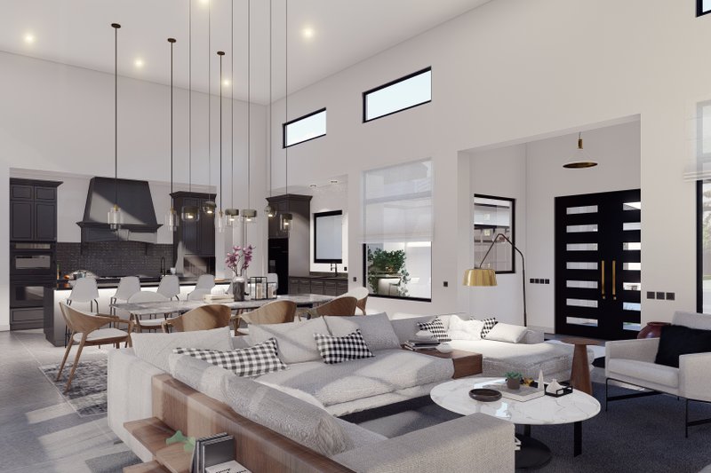 Architectural House Design - Interior - Family Room for Country House Plan #1110-36 - 3 bed, 3.5 bath