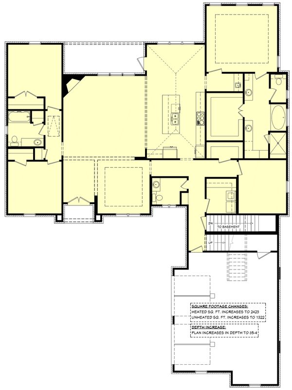 Home Plan - Basement Stair Location