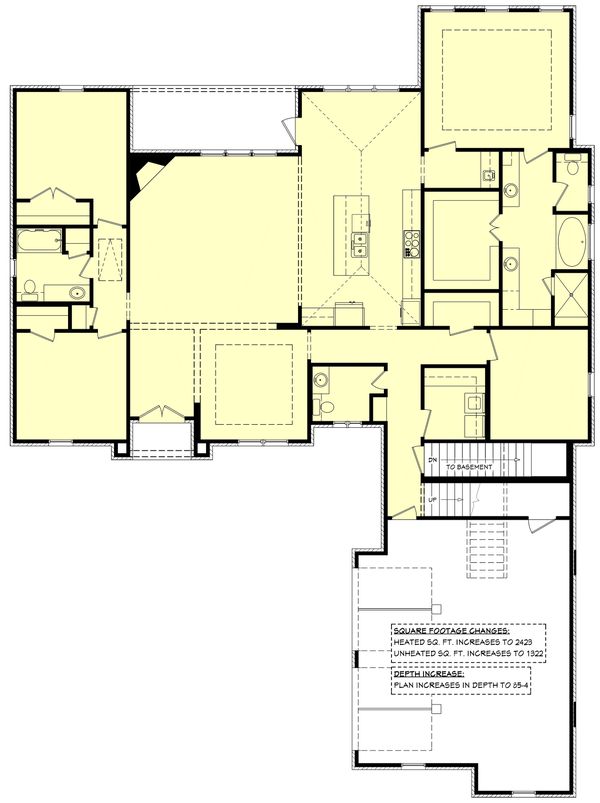 Dream House Plan - Basement Stair Location