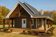 Barndominium Style House Plan - 3 Beds 2.5 Baths 2006 Sq/Ft Plan #1115-10 Exterior 