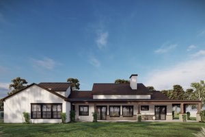 Exterior - Rear Elevation for Farmhouse House Plan #1110-17 - 5 bed, 4 bath